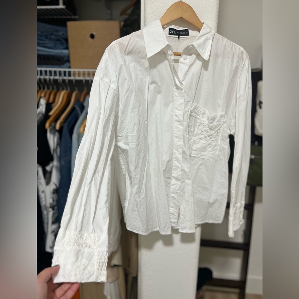 ZARA Button Down Top